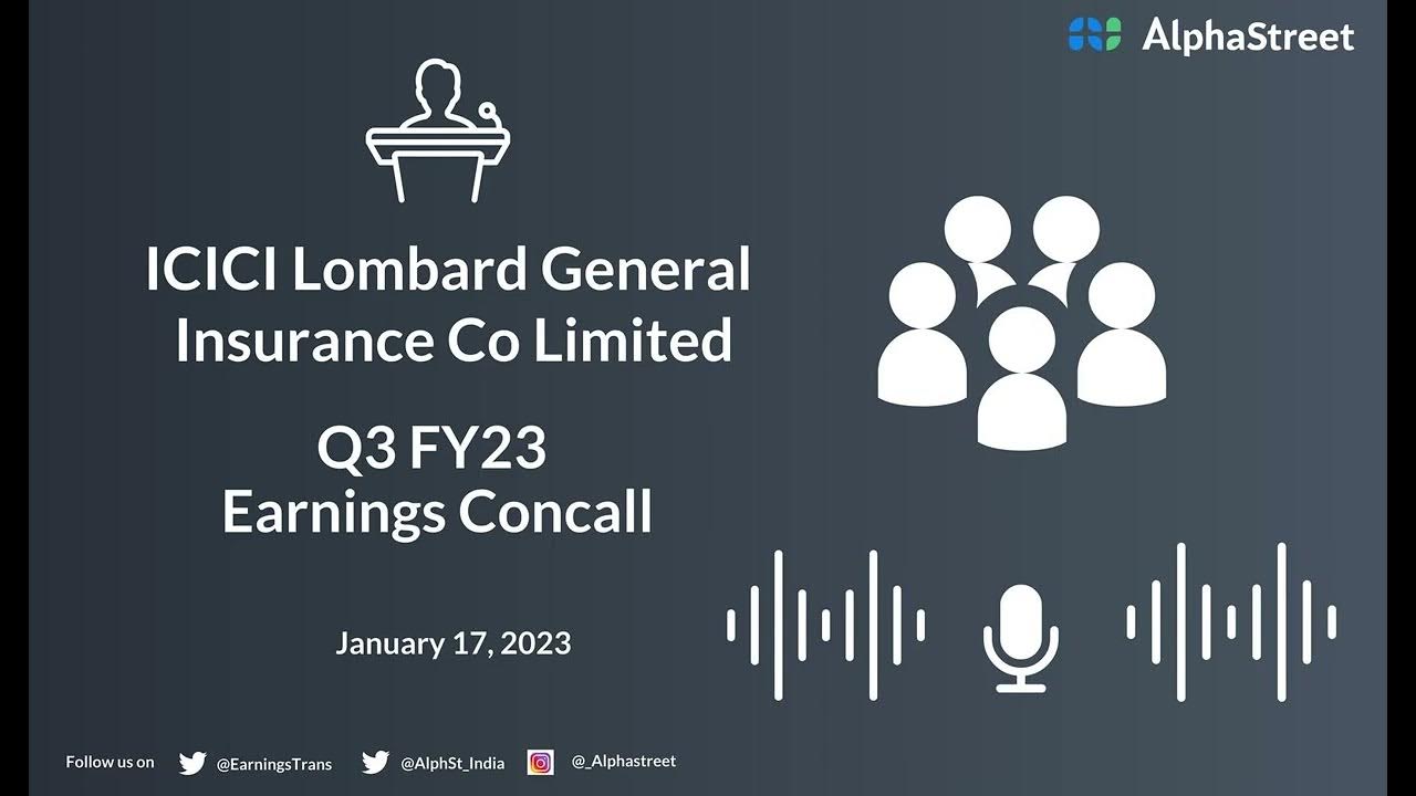 ICICI Lombard General Insurance Company Limited Q3 FY23 Earnings ...