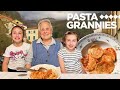 84 yr old Vanna makes 'corzetti' with her great granddaughters! | Pasta Grannies