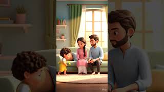 Jummah Mubarak 🌙 Cute Kid Gives Flowers to Parents | Beautiful Islamic Family 3D Animation