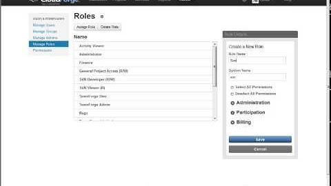 Role Based Access Control for CloudForge Cloud Development