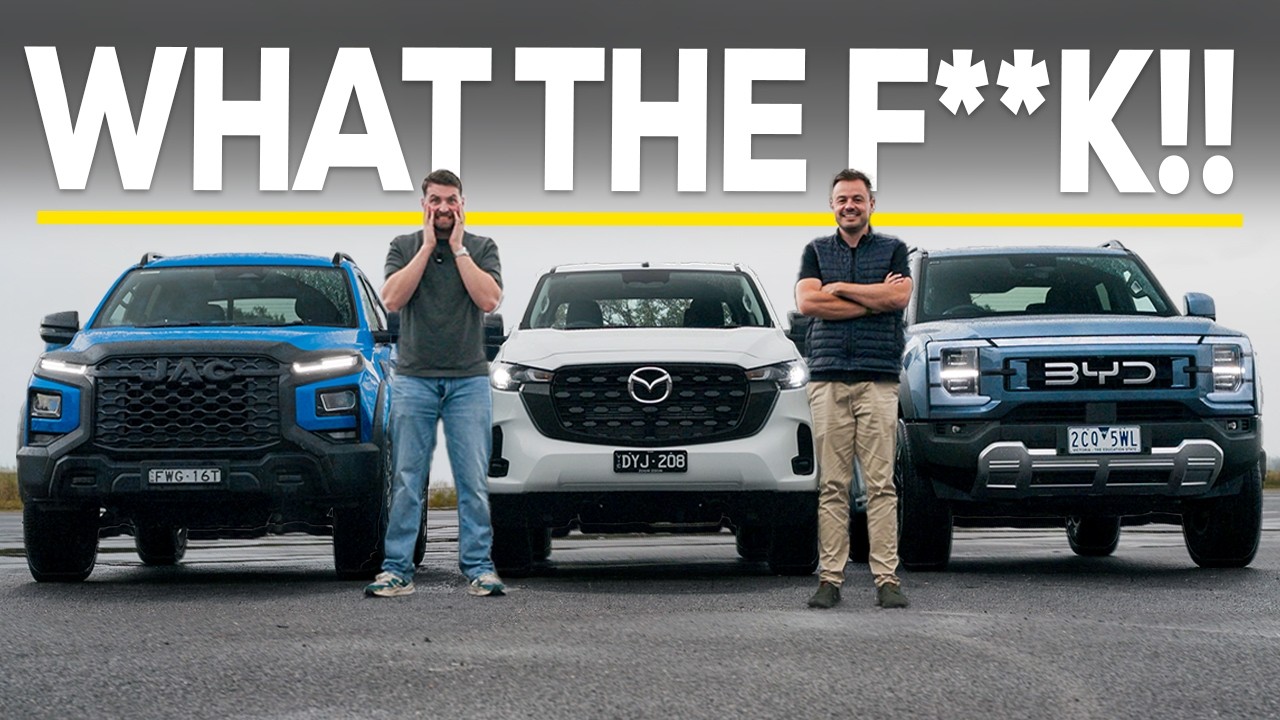 You can't make this S#*T up... NEW JAC T9 vs BYD Shark 6 vs Mazda BT-50 (ft. CarExpert)