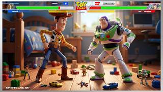 Toy Story - Woody vs Buzz Lightyear WITH HEALTHBARS