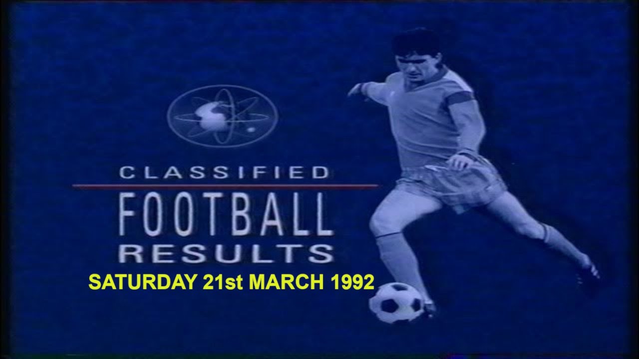 FINAL SCORE 21/3/1992