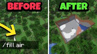 How to dig a giant hole in Minecraft with commands