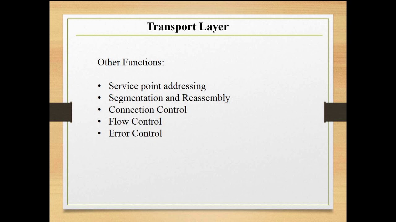 Transport Layer - YouTube