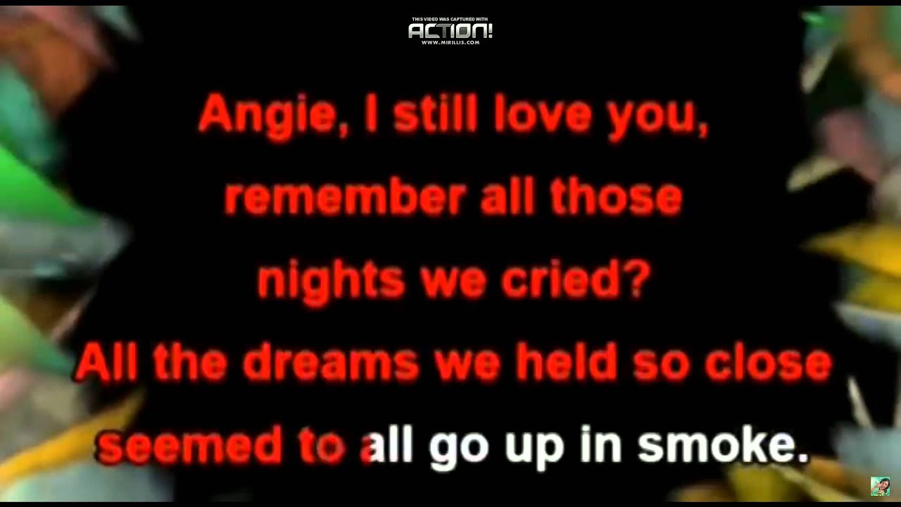Karaoke Rolling Stones Angie (With Lyrics) YouTube