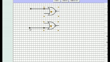 DIGITAL CIRCUIT SIMULATOR demo with RS NOR Latch