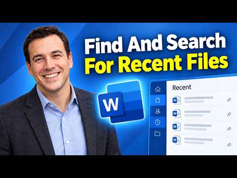 How To Find And Search For Recent Files In Microsoft Word [2026 Guide]