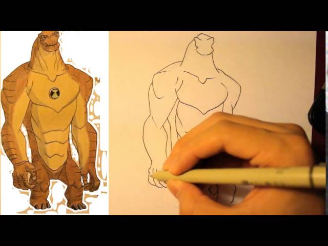 How to Draw Four Arms from Ben 10 || Step by Step - YouTube