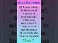 How to find area and radius of a circle? #areaperimeter #mensuration #math #shortcut #governmentjobs