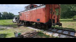 Moving A Railroad Caboose!! Awesome Experience!!
