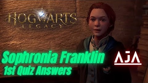 Sophronia Franklin 1st Quiz Answers in Hogwarts Legacy