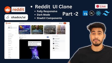 🔴Live - Create Reddit UI Clone Part-2 With ShadcnUi, Dynamic Sidebar, NextJs, TS, TailwindCSS & More