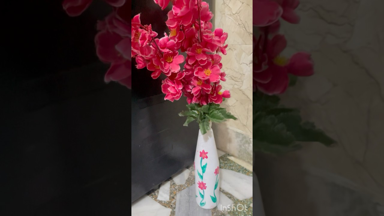 Painting on vinegar  Bottle