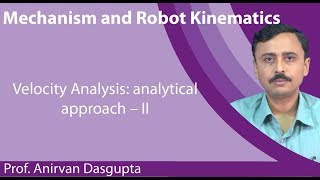 Lecture 27 : Velocity Analysis: analytical approach â€“ II