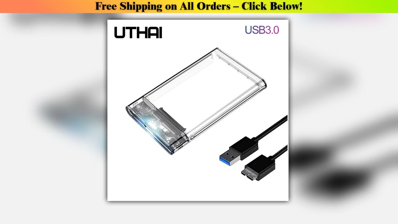 UTHAI G06 25inch serial SATA SSD hard drive enclosure supports 6TB transparent mobile external hard