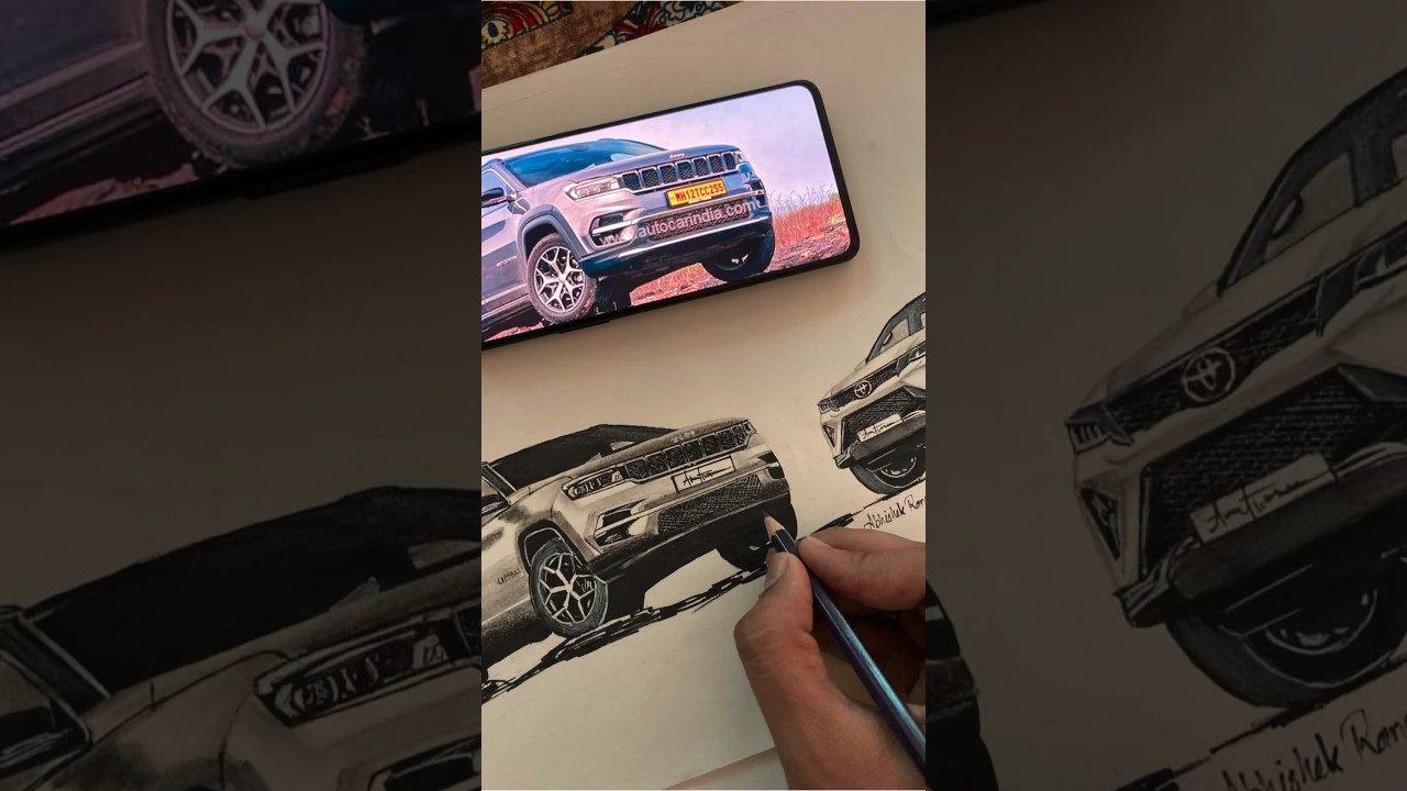Jeep SUV Drawing 🔥Subscribe for more car 