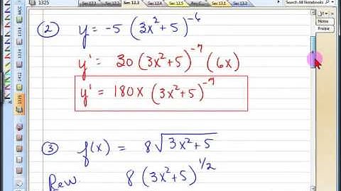 Section 12.3  Chain Rule