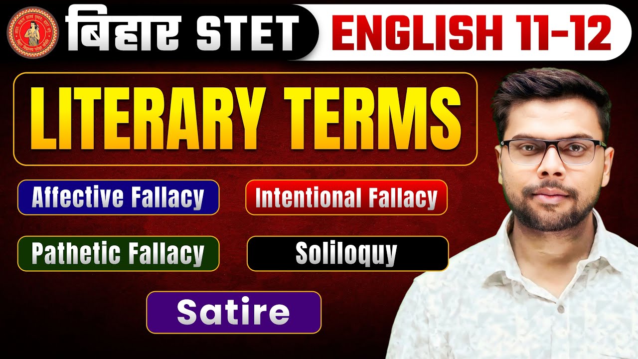 Bihar STET English (11-12) Classes | Affective, Intentional and Pathetic Fallacy | By Binod Sharma