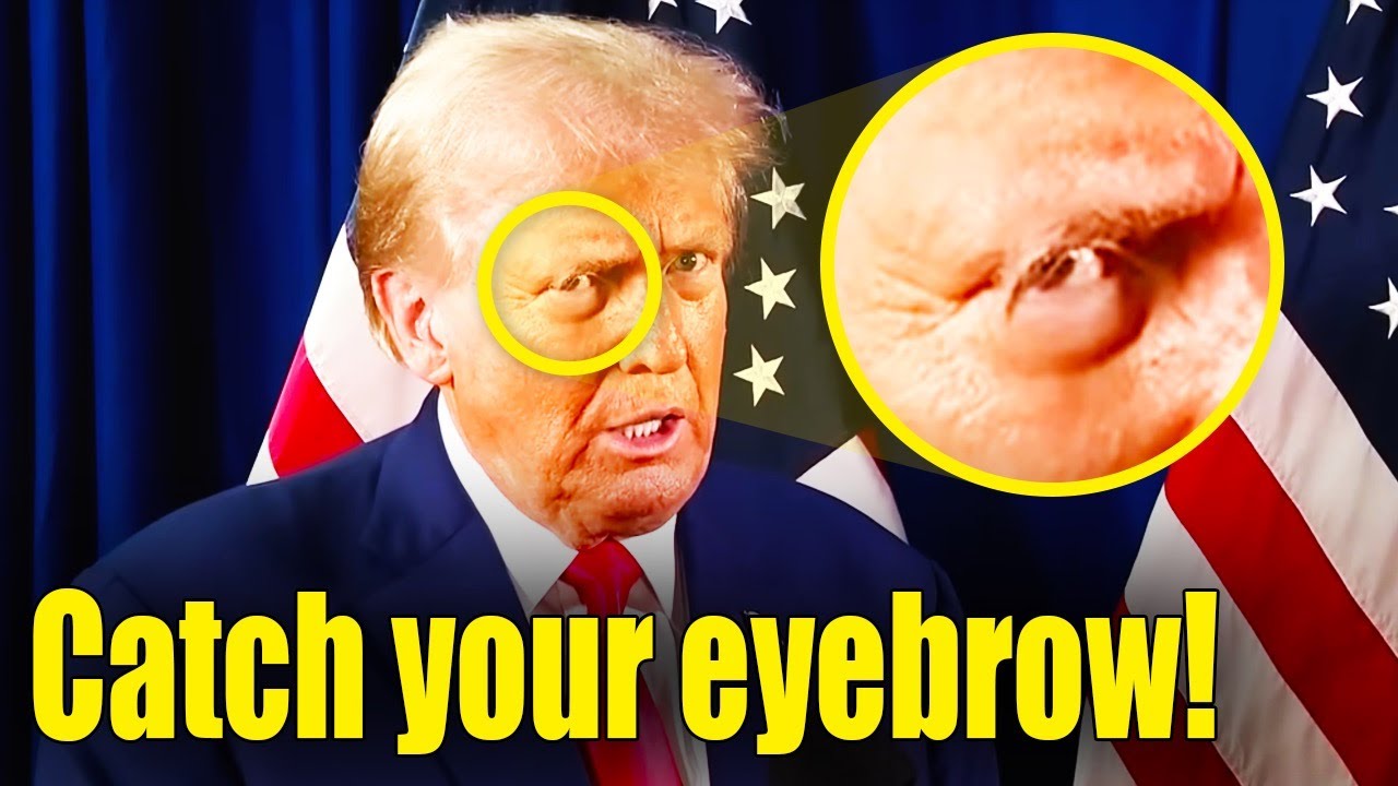 Trump's Eyebrow FALLING OFF FACE in Backstage Interview!
