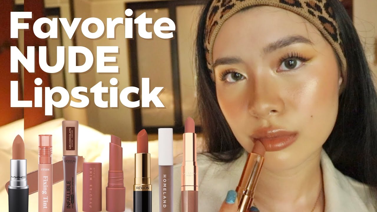 FAVORITE NUDE LIPSTICK รวมลิปสติกสีนู้ดที่ปิ๊งชอบ นู้ดน้ำตาล นู้ดคาราเมล นู้ดอมส้มตั่งต่าง| pingsabs