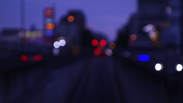 Blurred Car Traffic Lights in Night (42 seconds)