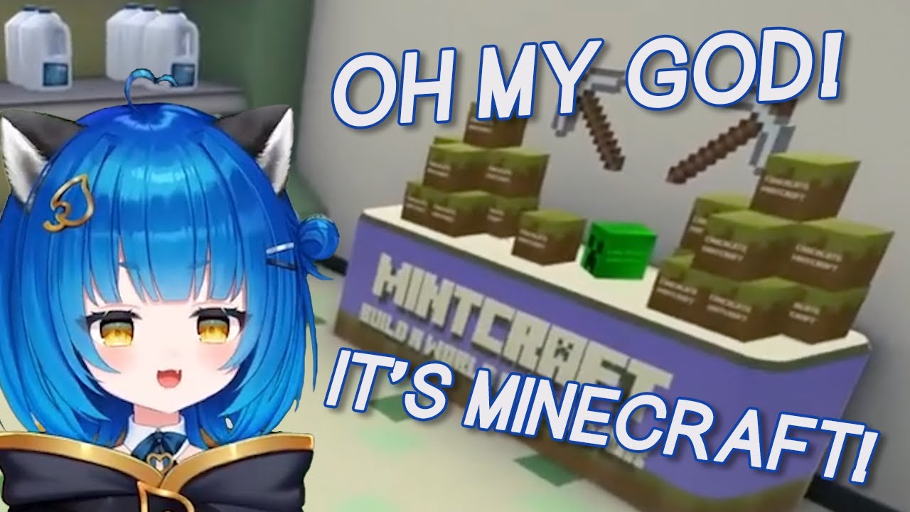 Poko found a Mintcraft pickaxe in Octodad!