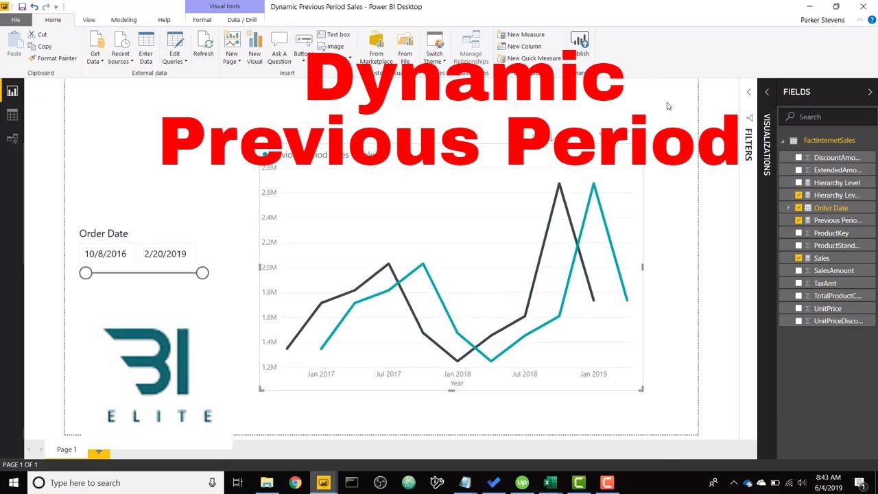 Power BI Dynamic Previous Period Metrics Based On Date Hierarchy