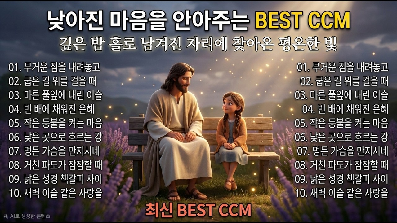 고단한 하루의 끝, 빈 의자에서 만나는 위로 | 낮아진 마음을 안아주는 BEST CCM | 치유와 안식의 선율🎧기도 묵상 Healing Worship Playlist