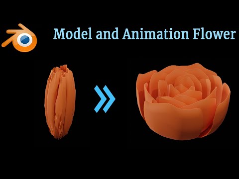 How to model and animate a blooming flower in blender 2.9 - 178