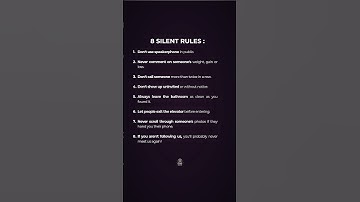 8 SILENT Rules 🤫😑 | #shorts #motivation #manipulation #facts #psychologyfacts #rules