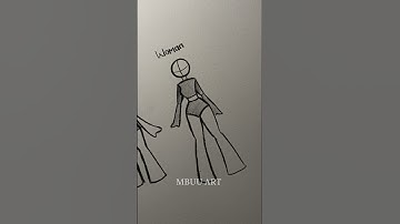 How to draw stickman body Child,girl,and woman Tutorial✏️ #drawing #tutorial #howtodraw #sketch #art