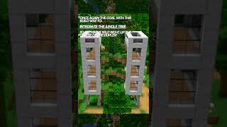 Village “Duplex” Building, 30s [Jungle Village City in Minecraft] #shorts #minecraft