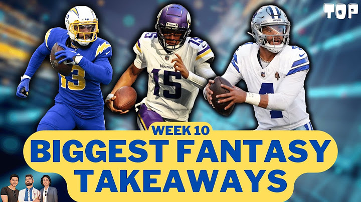 Biggest Week 10 Fantasy Football Takeaways