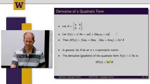 Mathematical Methods for Quantitative Finance || 06 W7 1 5  Minimum Variance Portfolio 11 33