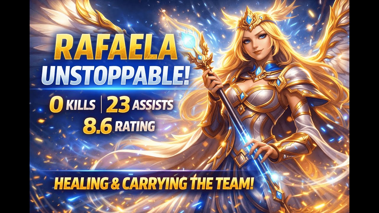 Rafaela HEALING MACHINE 😇 | 8.6 Rating | 23 Assists | Massive Heal Carry | MLBB