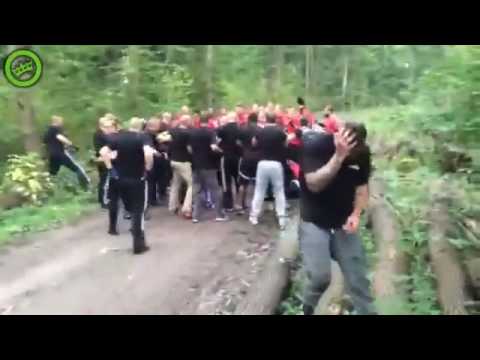 Feyenoord Rotterdam hooligans in German