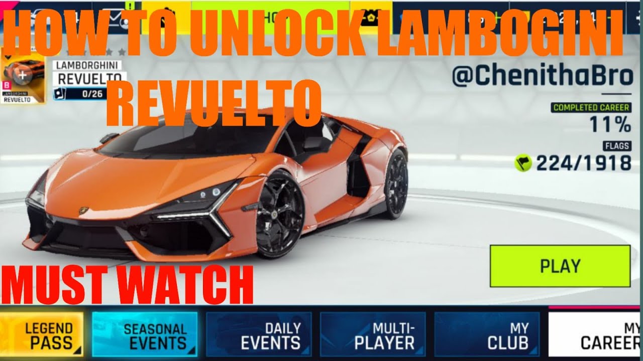 How to unlock Revuelto in Asphalt 9 Legends YouTube
