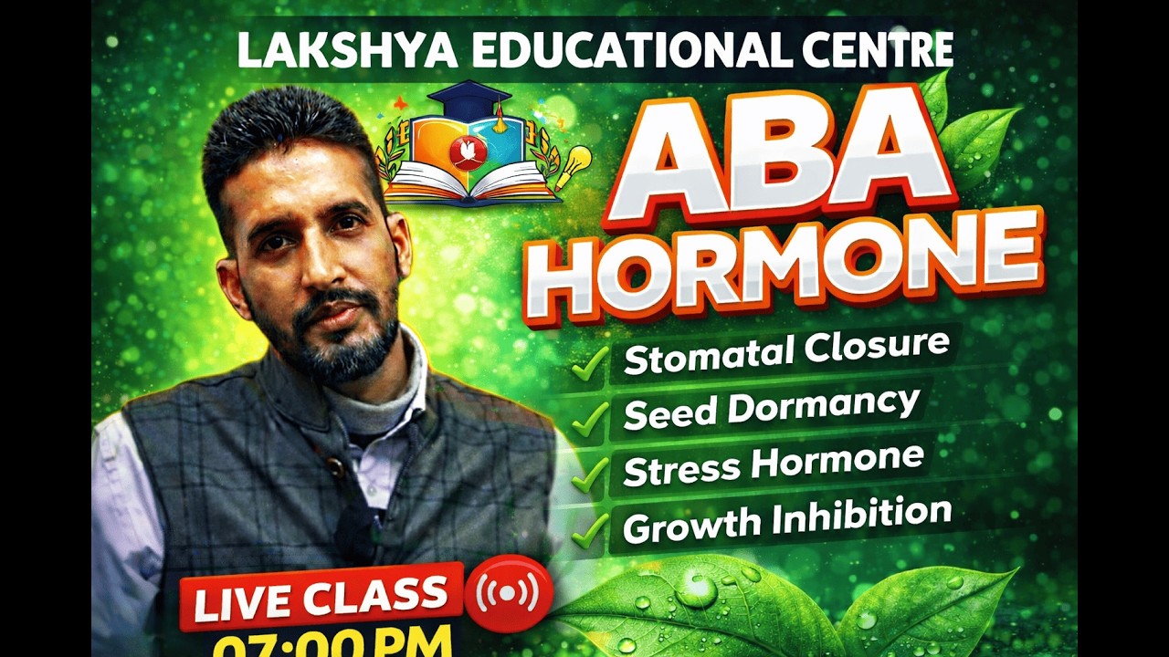 ABA Hormone in Plants | Abscisic Acid Complete Explanation | Lecturer_Biology| CSIR-NET| NEET 2026 |