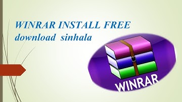 winrar software free download and install sinhala