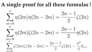 An easy general idea on proving these convolution formulas