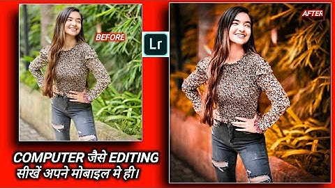 How to Edit MOODY Red in Lightroom Mobile || Dark Red Color Toning.anushka sen photo edit.
