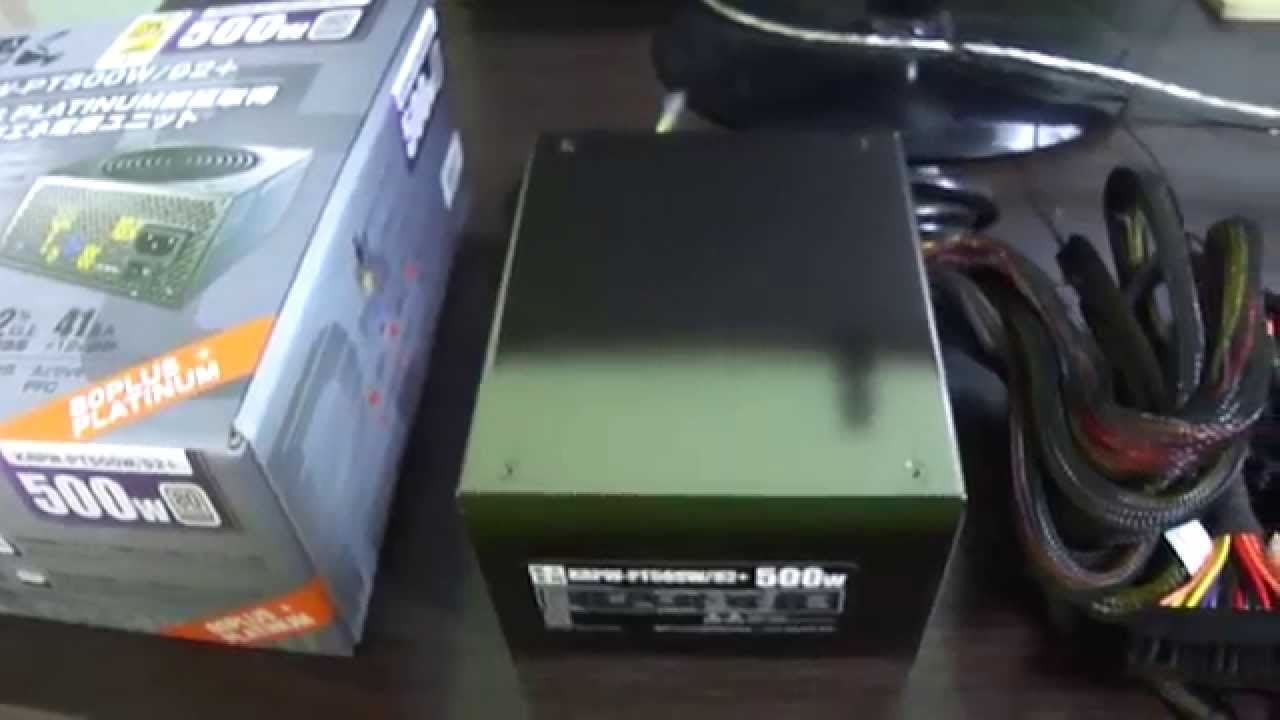 買って後悔 玄人志向 電源 Krpw Pt500w 92 安物感がハンパない笑 Youtube