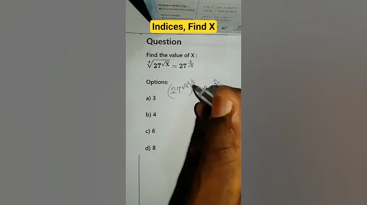 Indices on how to Find X value #highschoolmath #basicproblems #maths