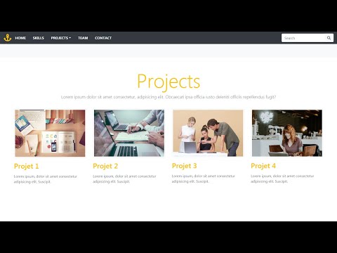 #7 Développer un site web responsive avec bootstrap 4 - Projects