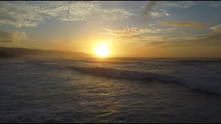 Sunset with Relaxing Sounds of the Waves and Tranquil Music