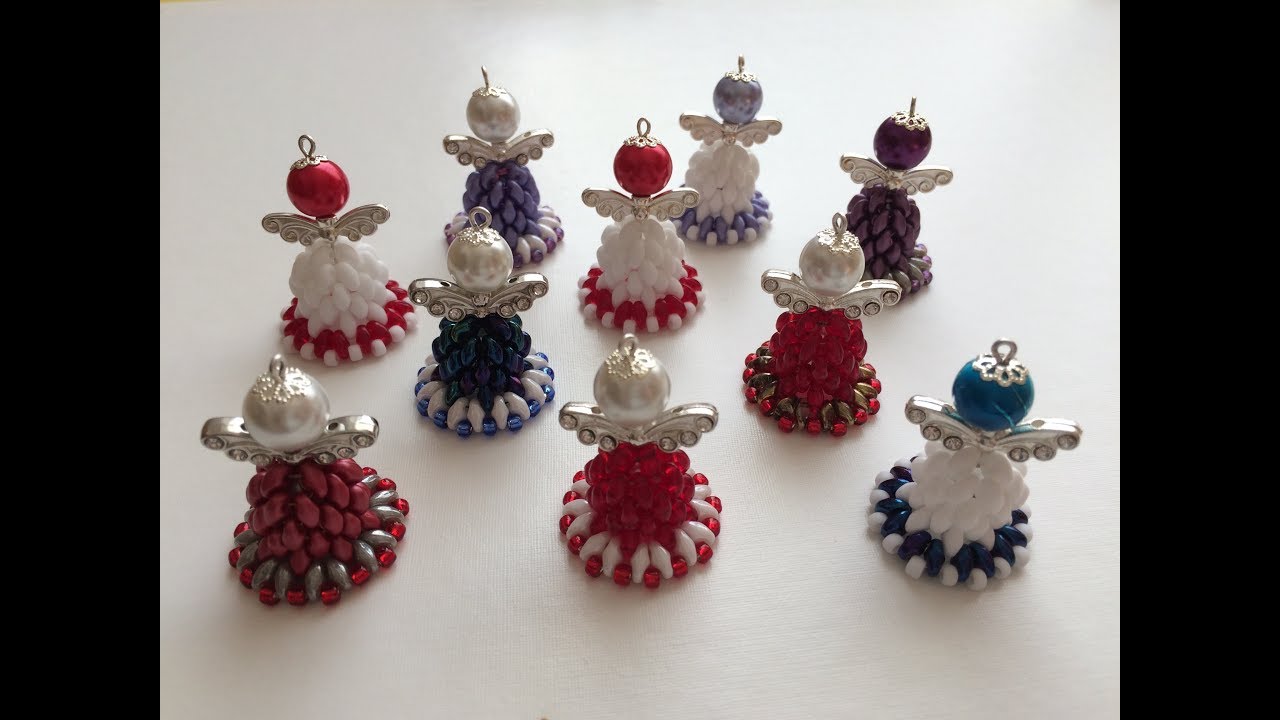 Návod na andělíčka z korálků/Angel bead tutorial