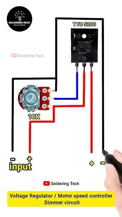 Voltage Regulator Circuit #voltageregulator #shorts #diy Circuit Diagram