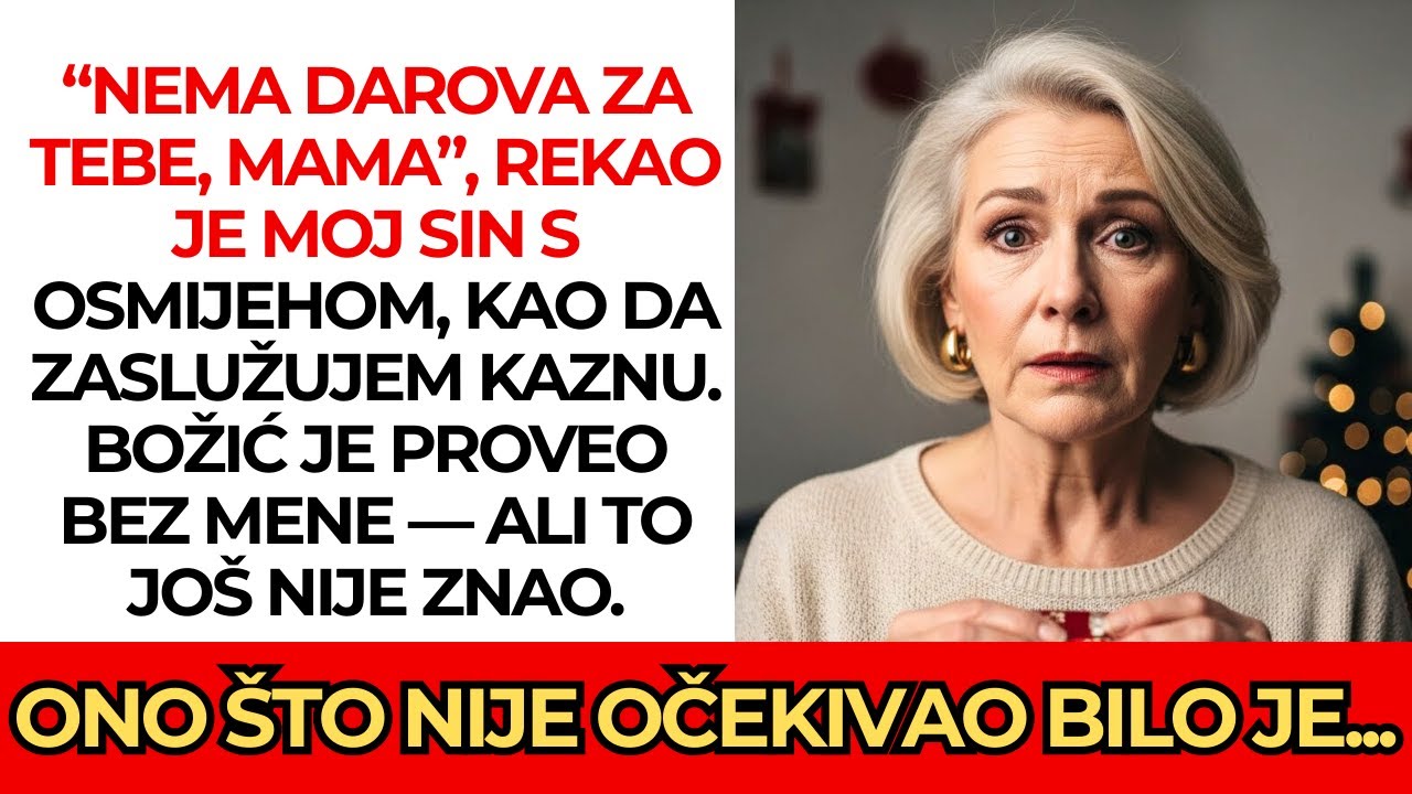 “Nema darova za tebe, mama. Moraš naučiti lekciju”, nasmijao se sin. Nije znao 🎄😏