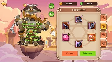 Idle Heroes Official | New Hero Tussilago | Tussilago E5 #2 | Kim Cuong